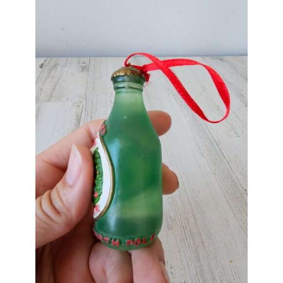 Cheer beer Santa glass ornament Xmas tree - Picture 5 of 8